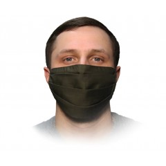 Многоразова маска из смесовой ткани, двухслойная