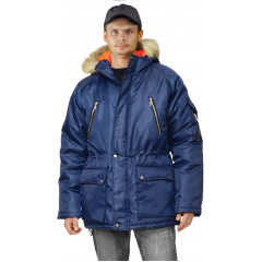 Куртка "Аляска" дл.,мужская тёмно-синяя (ЧЗ)