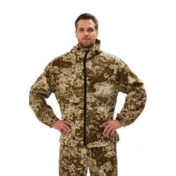 Костюм "МАСКХАЛАТ" куртка брюки кмф "Бежевый пиксель" ткань Сорочечная